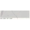 SPL 6MM CALACATA WHITE P PUL 80X320(2.56) P/PEDID