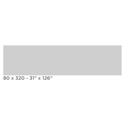 SPL 6MM BLANCO PLENO PUL 80X320 (2.56) P/PED