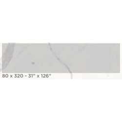 SPL 6MM CALACATA WHITE P PUL 80X320(2.56) TH25CV