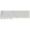 SPL 6MM CALACATA WHITE P PUL 80X320(2.56) TH25CV