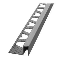 ATRIM GUARDACANTO ALUMINIO QUADRA (10*12MM*2,5M) GRAFITO