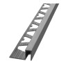ATRIM GUARDACANTO ALUMINIO QUADRA (10*12MM*2,5M) GRAFITO