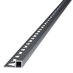 ATRIM GUARDACANTO ALUMINIO QUADRA (10*10MM*2.5M) CONCRETO STONE