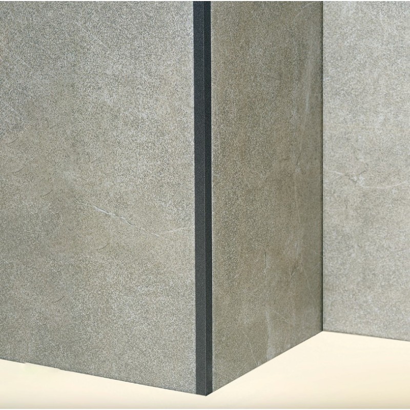 ATRIM GUARDACANTO ALUMINIO QUADRA (10*10MM*2.5M) CONCRETO STONE