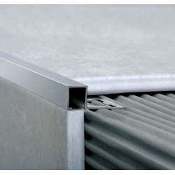 ATRIM GUARDACANTOS ALUMINIO QUADRA (10*10MM*2.5) CROMO MATE