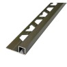 ATRIM GUARDACANTOS ALUMINIO QUADRA (10*10MM*2,5M) OLIVO