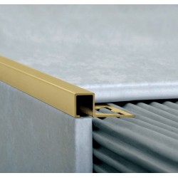 ATRIM GUARDACANTOS ALUMINIO QUADRA (10*10MM*2,5M) OLIVO