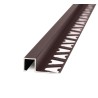 ATRIM GUARDACANTOS ALUMINIO QUADRA (10*10MM*2,5M) CAFE