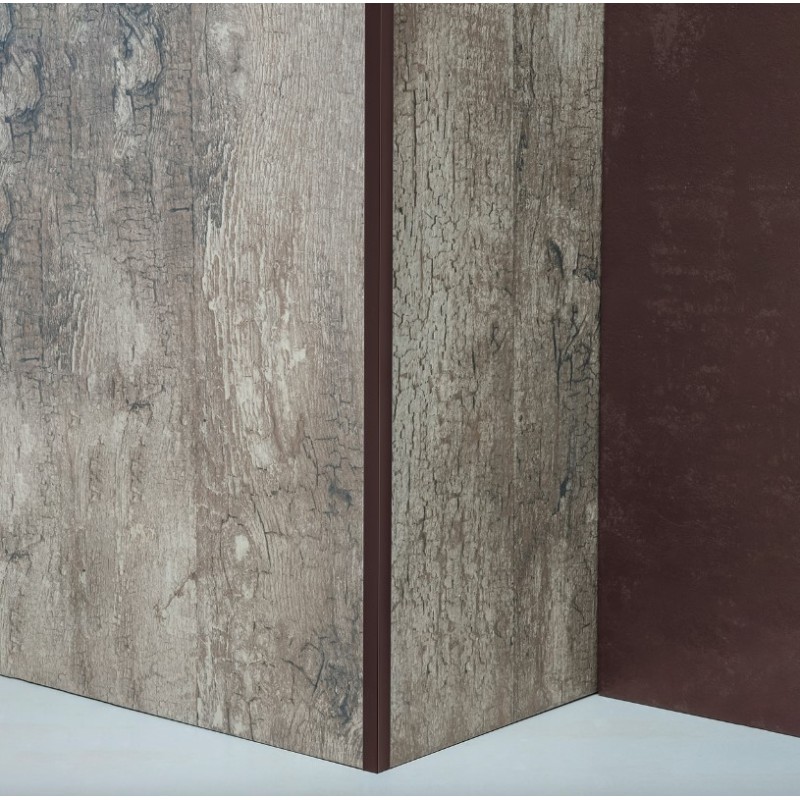 ATRIM GUARDACANTOS ALUMINIO QUADRA (10*10MM*2,5M) CAFE