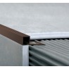 ATRIM GUARDACANTOS ALUMINIO QUADRA (10*10MM*2,5M) CAFE