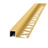 ATRIM GUARDACANTOS ALUMINIO QUADRA (10*10MM*2,5M) ORO MATE
