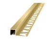 ATRIM GUARDACANTOS ALUMINIO QUADRA (10X10MM*2,5M) ORO BRILLANTE