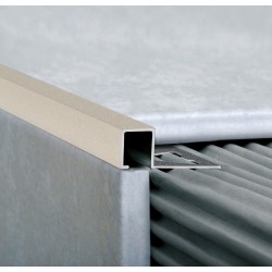 ATRIM GUARDACANTOS ALUMINIO QUADRA (10*10MM*2,5M) MARFIL STONE