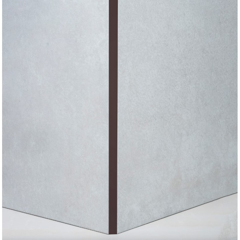 ATRIM GUARDACANTOS ALUMINIO PRISMA (10*10MM*2,5M) CAFE