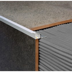 ATRIM GUARDACANTOS ALUMINIO LED QUADRA SIMPLE (10*13MM*2.5M)CROMO MATE
