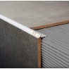 ATRIM GUARDACANTOS ALUMINIO LED QUADRA DUO (10*10MM*2,5M) CROMO MATE