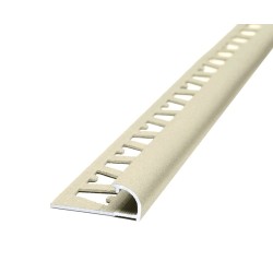 ATRIM GUARDACANTOS ALUMINIO BULLNOSE (12*12MM*2,5) TIZA STONE