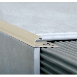 ATRIM GUARDACANTOS ALUMINIO BULLNOSE (12*12MM*2,5) TIZA STONE