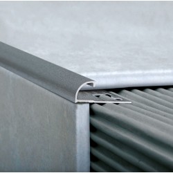 ATRIM GUARDACANTOS ALUMINIO BULLNOSE (12*12MM*2,5M) NIQUEL STONE