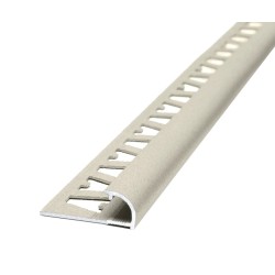 ATRIM GUARDACANTOS ALUMINIO BULLNOSE (12*12MM*2,5M) MARFIL STONE