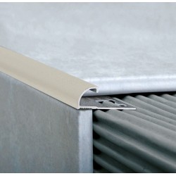 ATRIM GUARDACANTOS ALUMINIO BULLNOSE (12*12MM*2,5M) MARFIL STONE