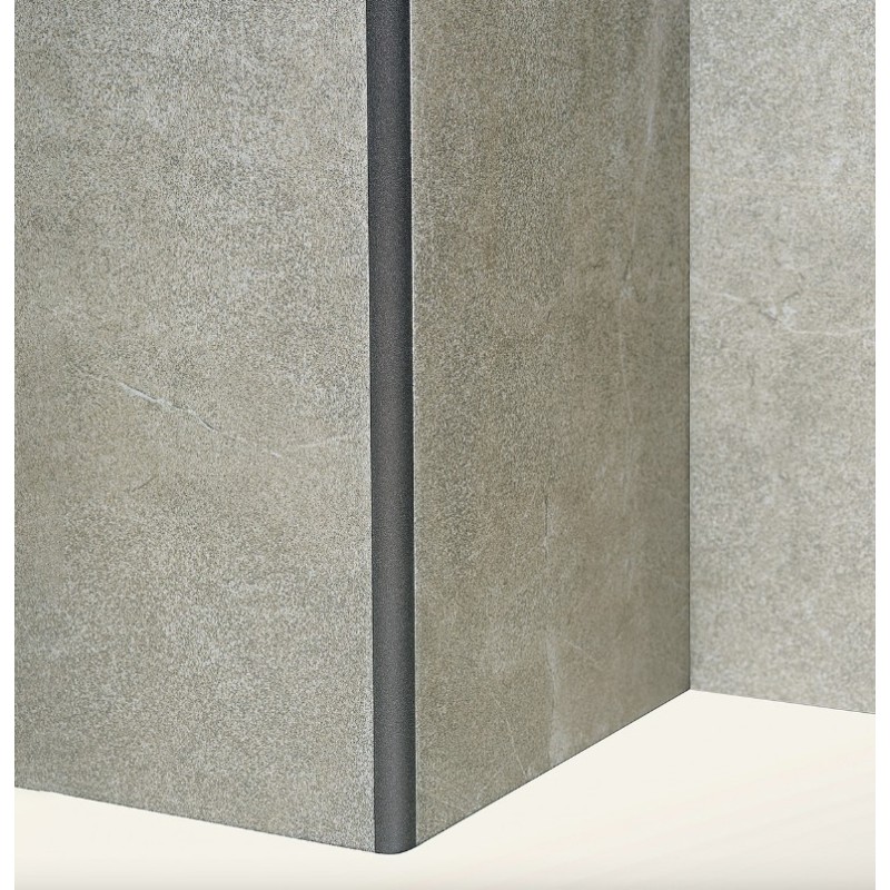 ATRIM GUARDACANTOS ALUMINIO BULLNOSE (12*12MM*2,5) CONCRETO STONE
