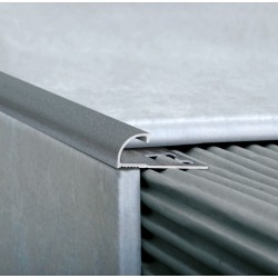 ATRIM GUARDACANTOS ALUMINIO BULLNOSE (12*12MM*2,5) CONCRETO STONE