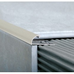 ATRIM GUARDACANTOS ALUMINIO BULLNOSE (12*12MM*2,5M) ARENA STONE