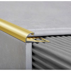 ATRIM GUARDACANTOS ALUMINIO BULLNOSE (10*10MM*2,5M) ORO BRILLANTE