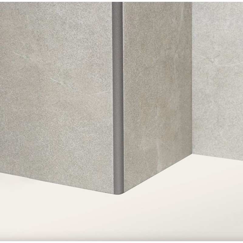 ATRIM GUARDACANTOS ALUMINIO BULLNOSE (10*10MM*2,5) NIQUEL STONE