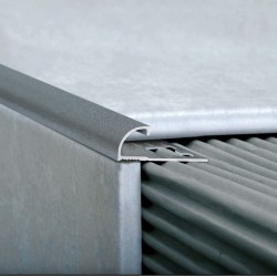 ATRIM GUARDACANTOS ALUMINIO BULLNOSE (10*10MM*2,5) NIQUEL STONE
