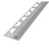 ATRIM GUARDACANTOS ALUMINIO BULLNOSE (10*10MM*2,5M) CROMO MATE