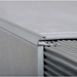ATRIM GUARDACANTOS ALUMINIO BULLNOSE (10*10MM*2,5M) CROMO MATE