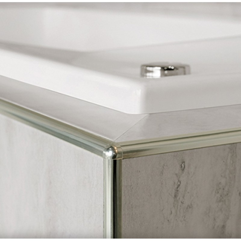 ATRIM GUARDACANTOS ALUMINIO BULLNOSE (10*10MM*2,5M) CROMO BRILLANTE