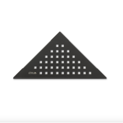 ATRIM ESTANTE ESQUINERO TRIANGULAR NEGRO MATE CUADRADO PARA APLICAR