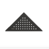 ATRIM ESTANTE ESQUINERO TRIANGULAR NEGRO MATE CUADRADO PARA APLICAR