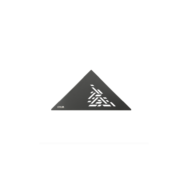 ATRIM ESTANTE ESQUINERO TRIANGULAR NEGRO MATE ABSTRACTO PARA APLICAR