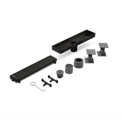 ATRIM DESAGÜE LINEAL 2EN1 CLASICO NEGRO MATE (30*7*7.4CM)