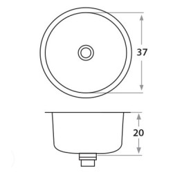 MI PILETA SIMPLE S/MSDA S/AG RED AC304 ø37X20-460E