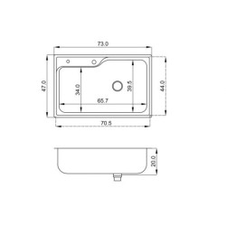 MI PILETA SIMPLE S/MSDA 1AG AC304 68X41X20- 802E