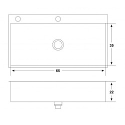 MI PILETA SIMPLE S/MSDA 1AG AC304 65X35X22- 718