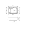 MI PILETA SIMPLE S/MSDA 1AG AC304 54X36X18- 801E