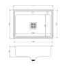 MI PILETA SIMPLE S/MS-ENC 1AG AC304 58X35X18- 783E