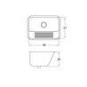 MI PILETA LAV S/M-ENC S/AG AC304 49.5X40X24- 421LE