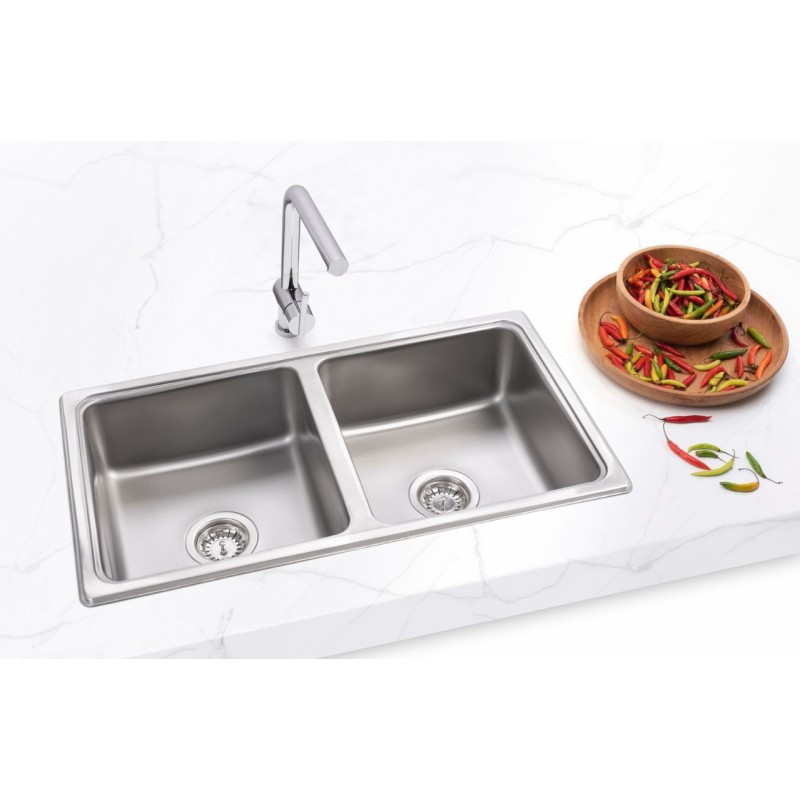 MI PILETA DOBLE S/M-ENC S/AG AC304 76X41X17- 786E