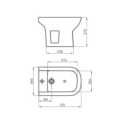 FERRUM BARI BIDET 1 AGUJERO BLANCO