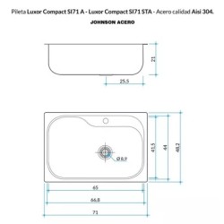 JOHNSON PIL SI71A LUXOR C C/OR P30LUXORSI71AD
