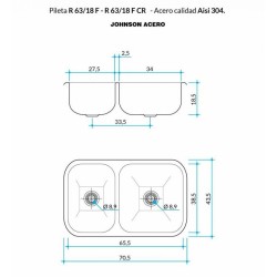 JOHNSON PIL R63/18F DBLE AC.304 P30R63/18FSCR