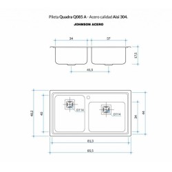 JOHNSON PIL Q085A QUADRA DBLE C/OR P30Q085ADD