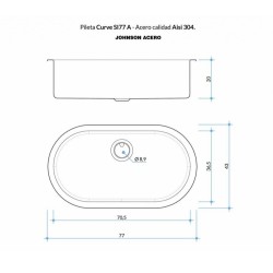 JOHNSON PIL CURVE SI77A SPLE AC.304 P30CURVESI77A